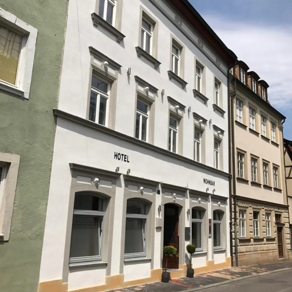 Fassade des Hotel wohnbar in der Stangsstraße, Bamberg